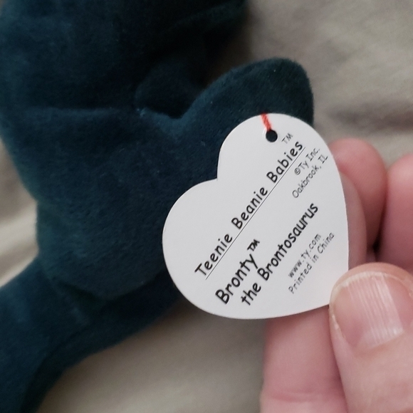 Teenie Beanie Babies Bronty the Brontosaurus 🦕 - Picture 2 of 2